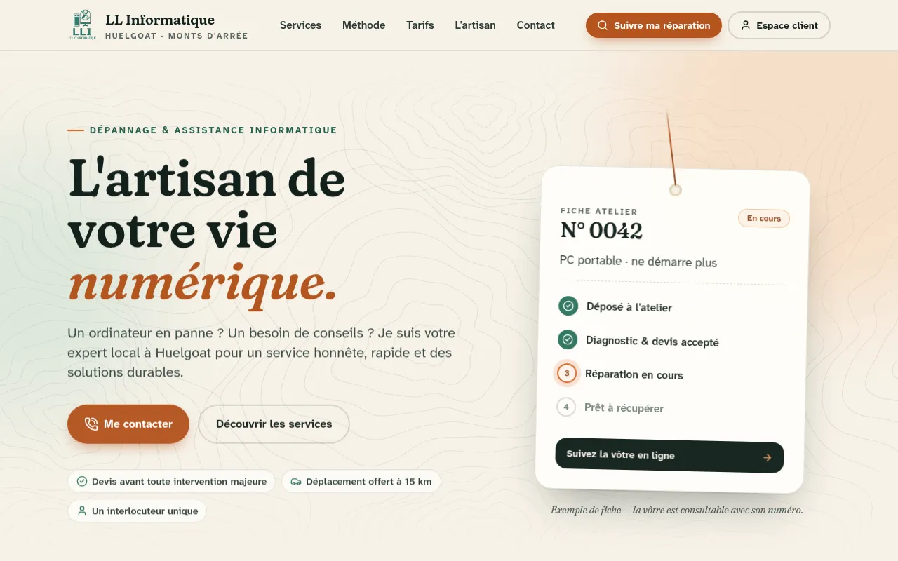 Screenshot of ll-informatique.fr