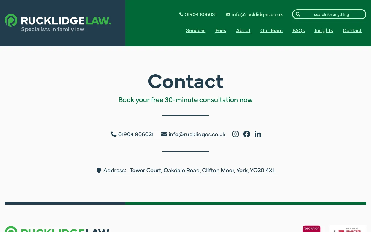 Screenshot of rucklidges.co.uk
