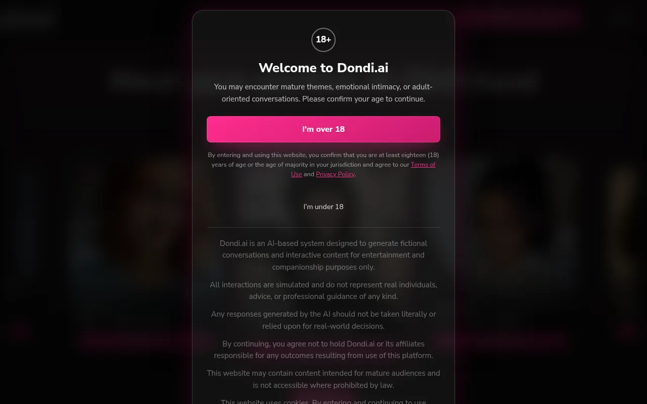 Screenshot of dondi.ai