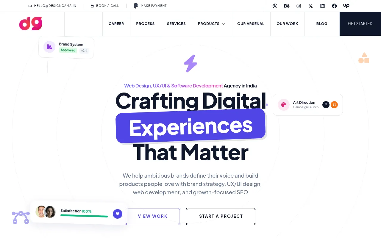 Screenshot of designgama.in