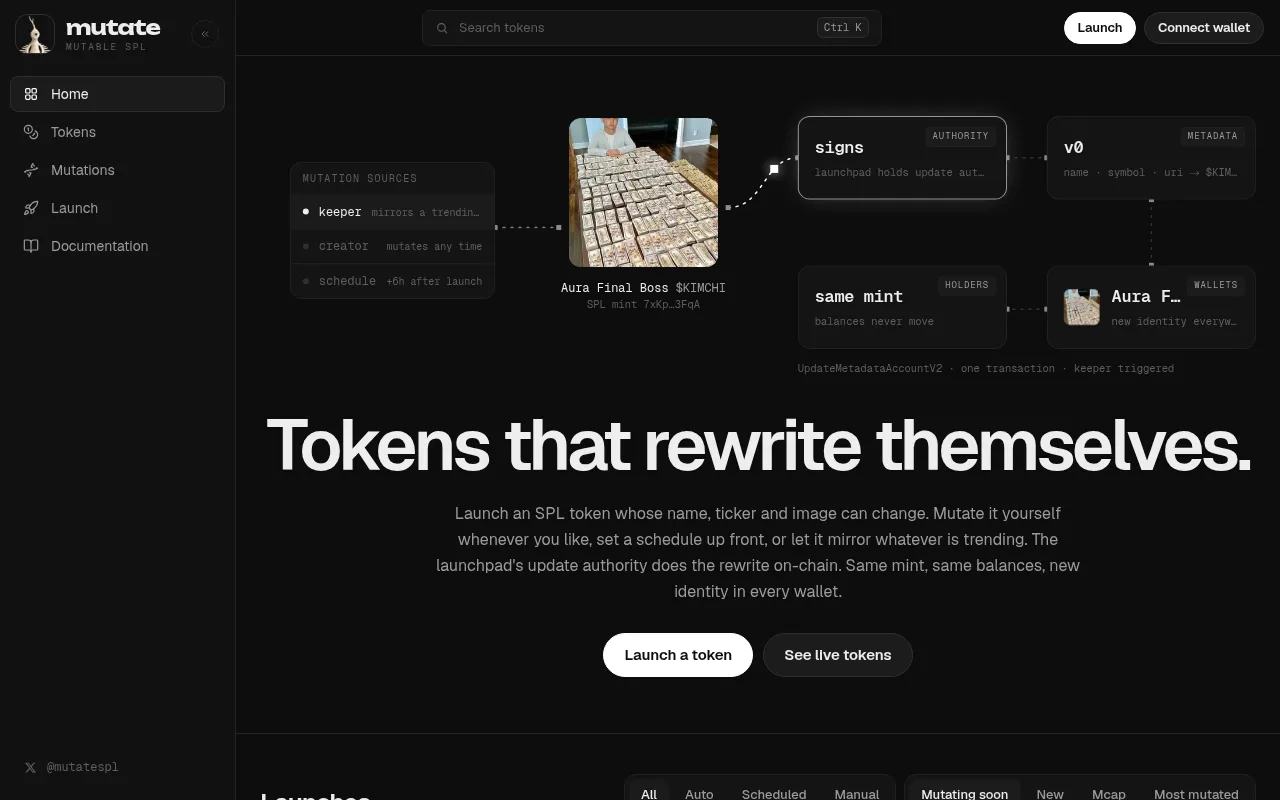 Screenshot of mutate-spl.com