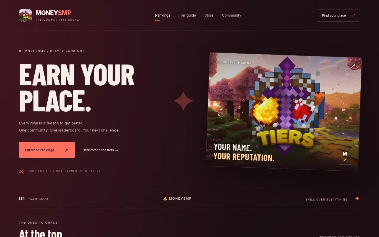 Screenshot of moneysmptiers.com