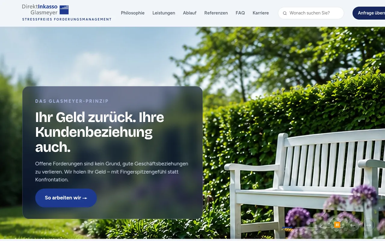Screenshot of glasmeyer-inkasso.de