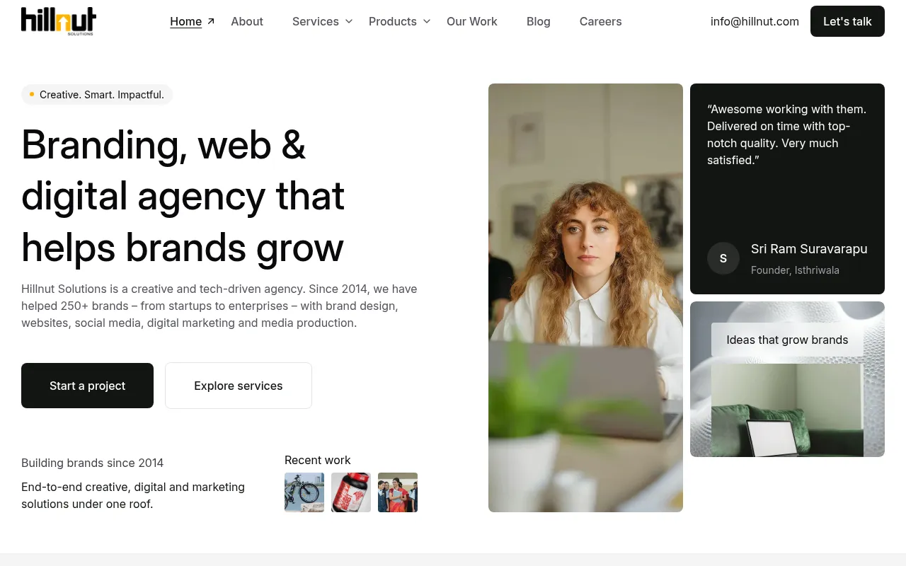 Screenshot of hillnut.com