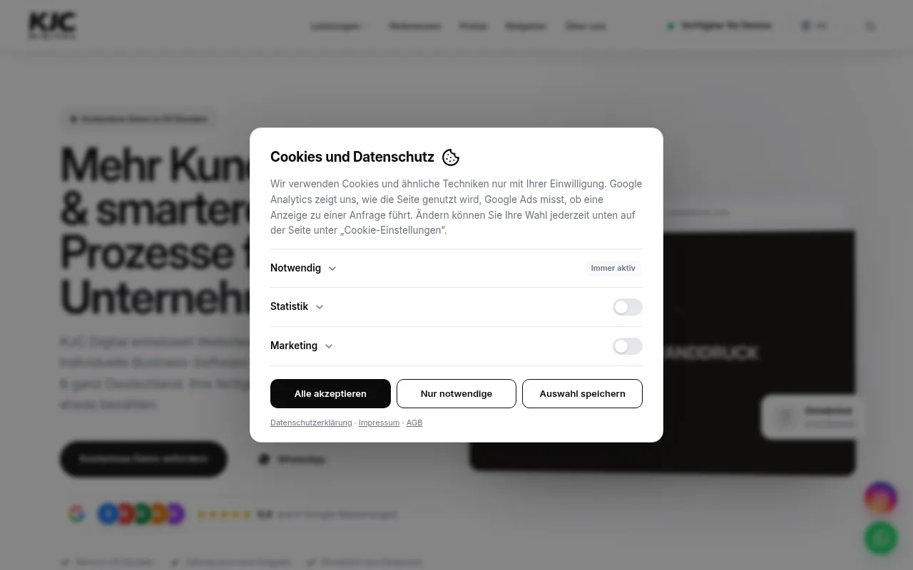 Screenshot of kjc-digital.de