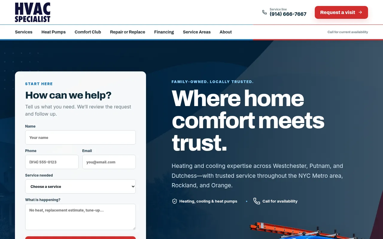 Screenshot of acservicepros.com