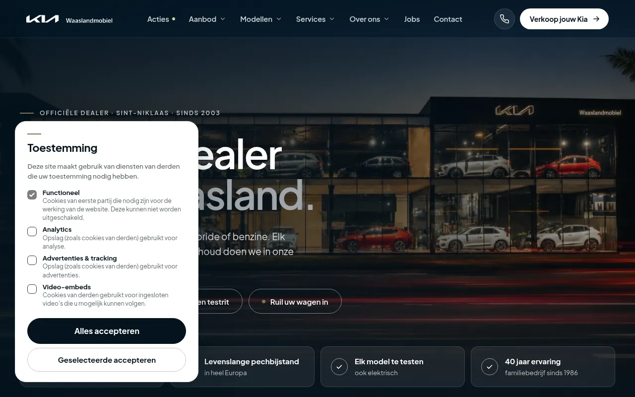 Screenshot of waaslandmobiel.be