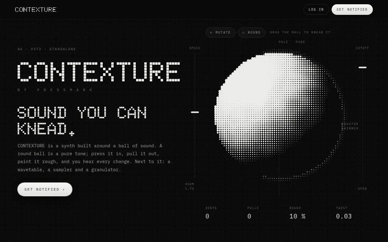 Screenshot of contextureaudio.com