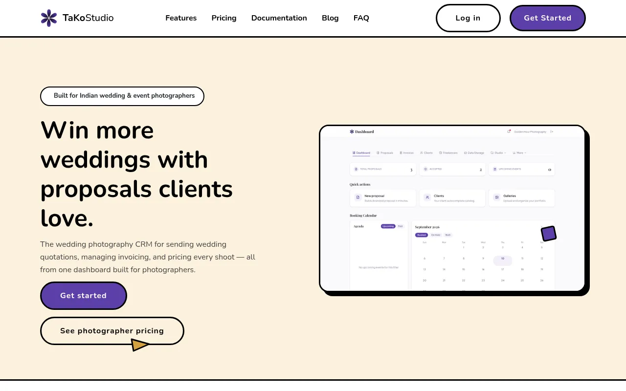 Screenshot of takostudio.in