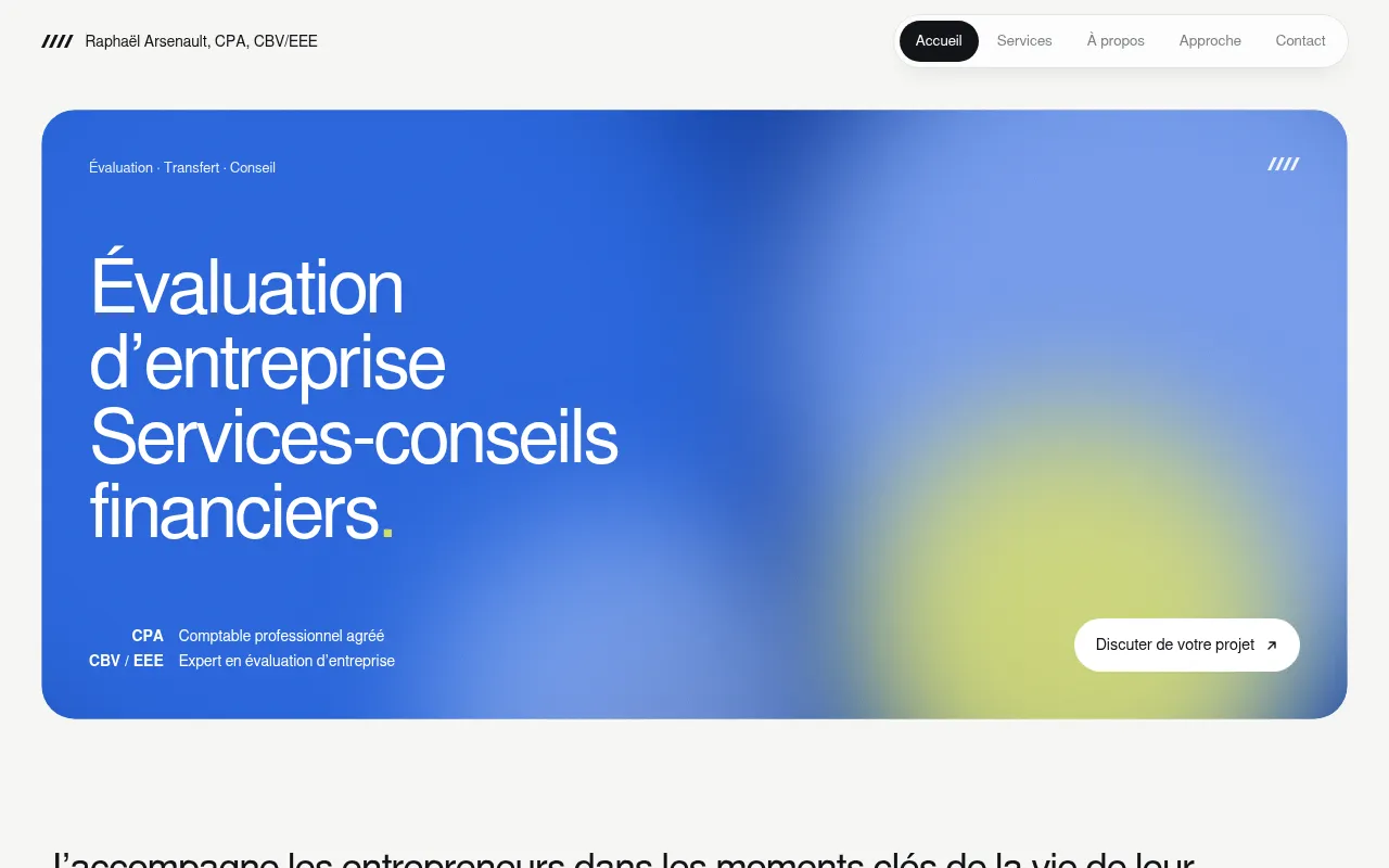 Screenshot of arsenaultconseil.com