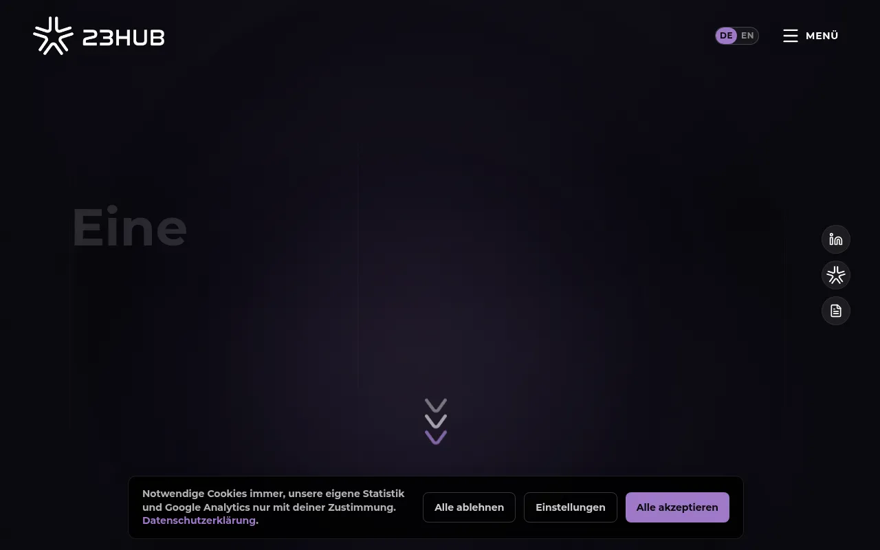 Screenshot of 23hub.de