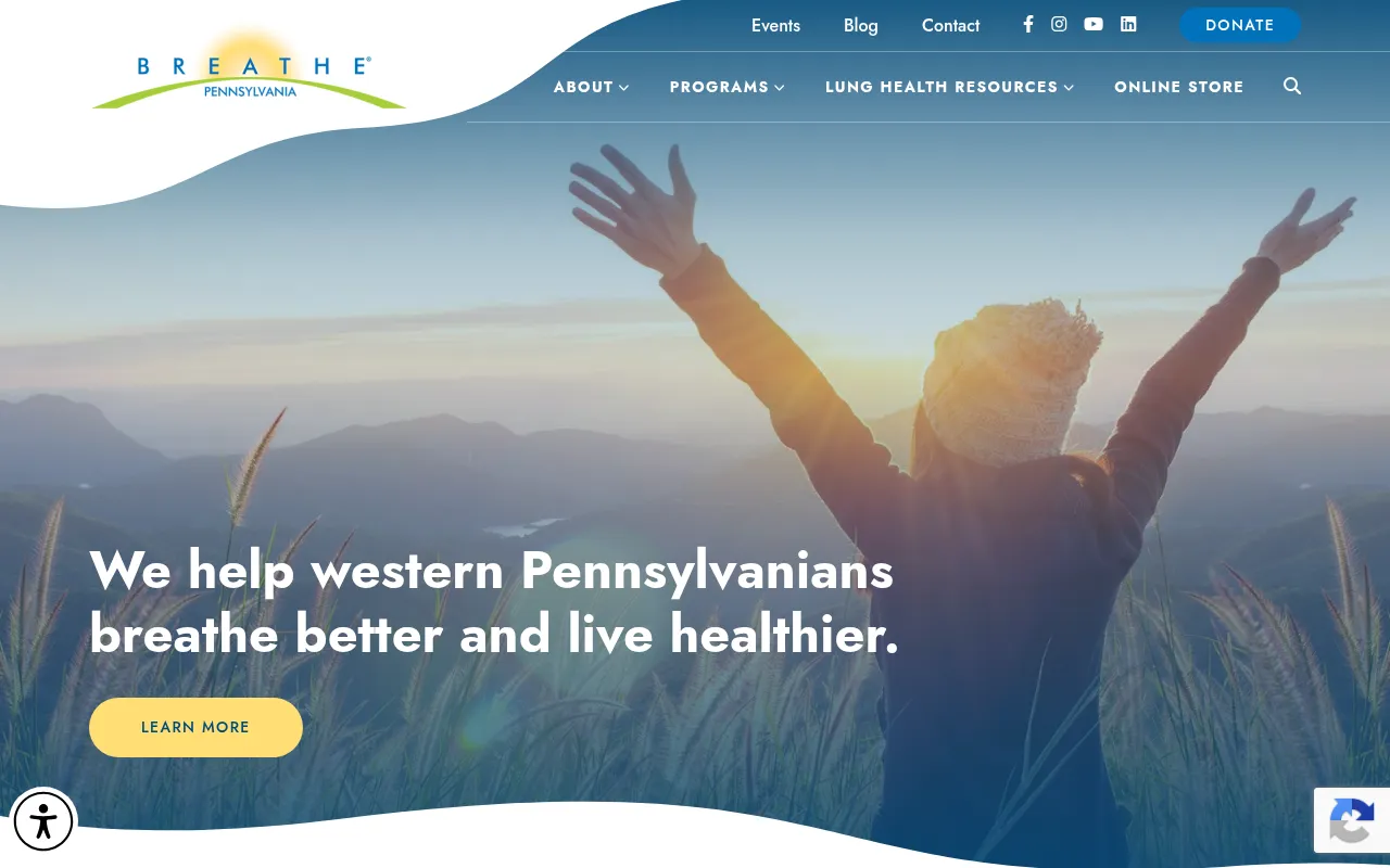Screenshot of breathepa.org