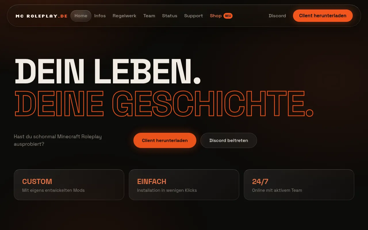 Screenshot of mc-roleplay.de