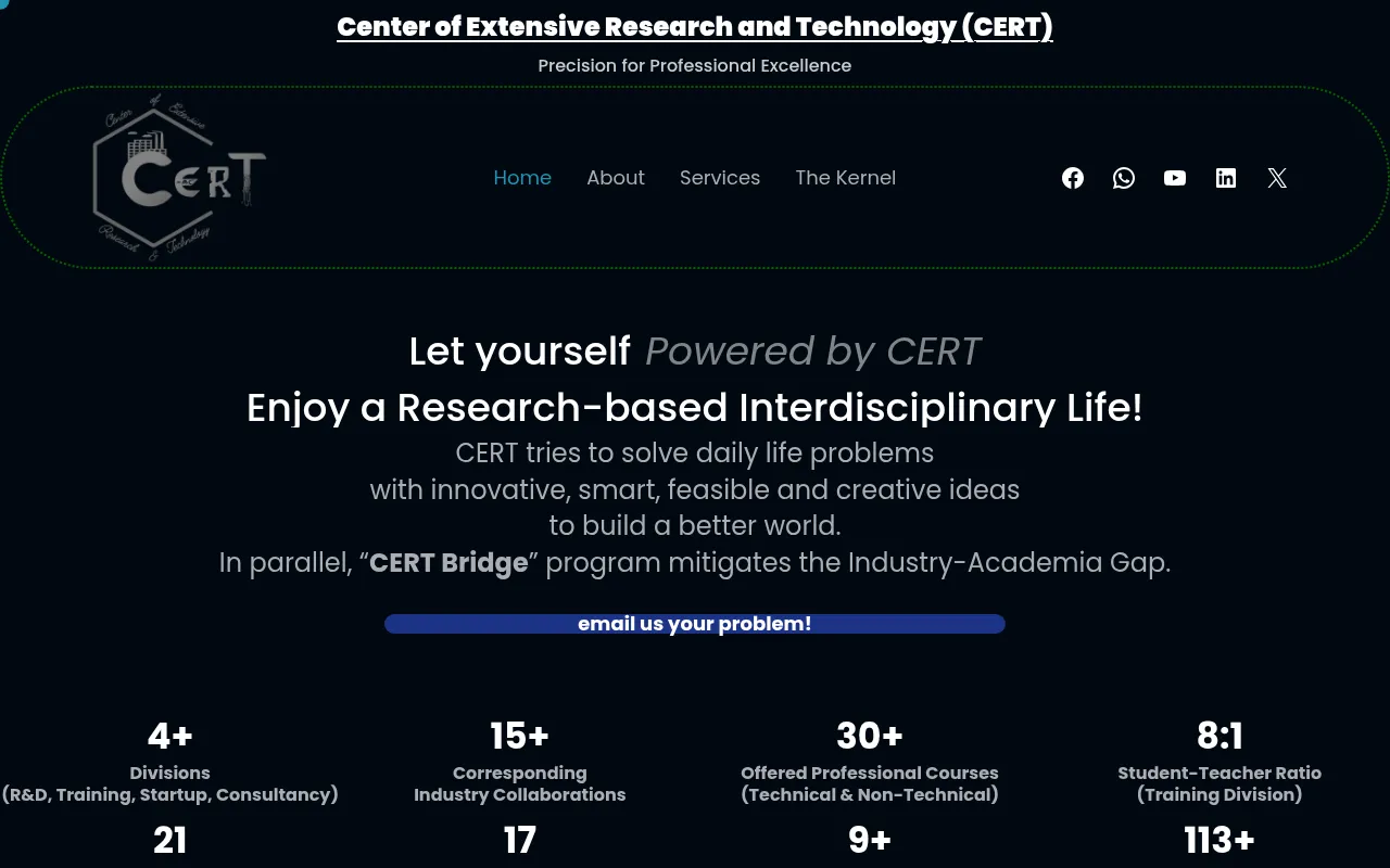 Screenshot of cert-earth.com