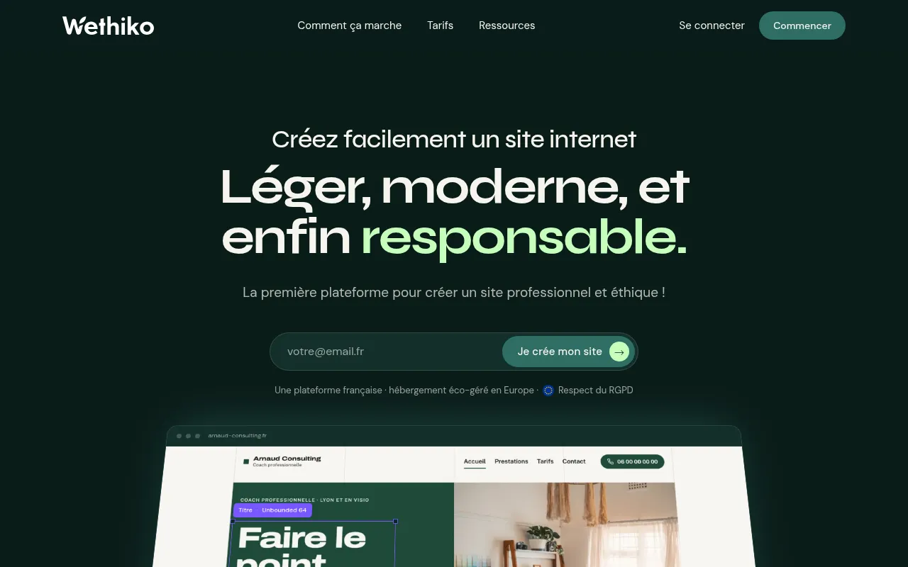 Screenshot of wethiko.com