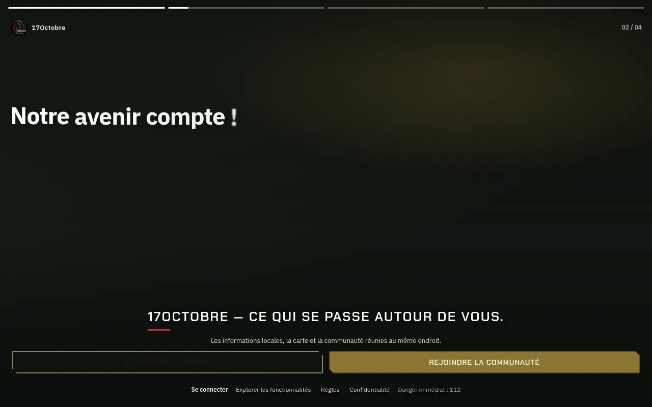 Screenshot of 17octobre.app