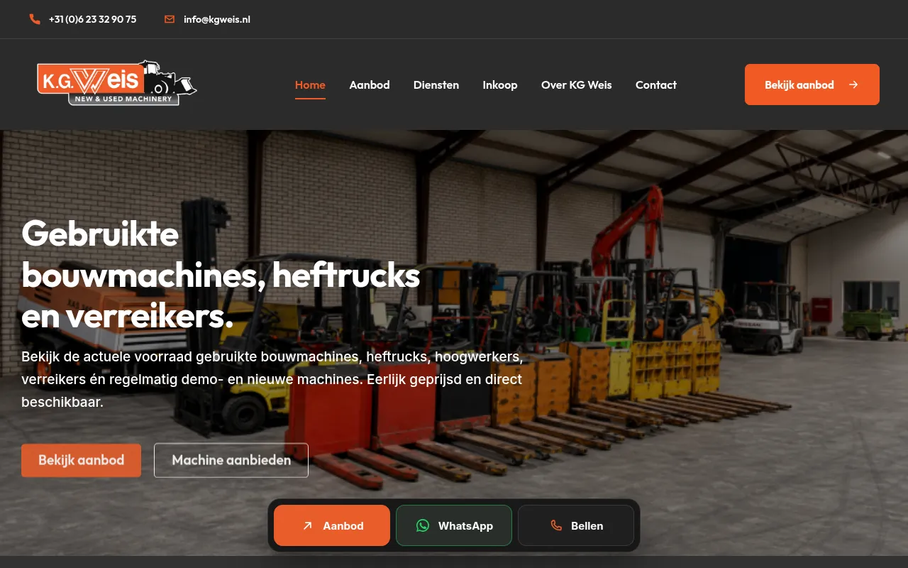 Screenshot of kgweis.nl