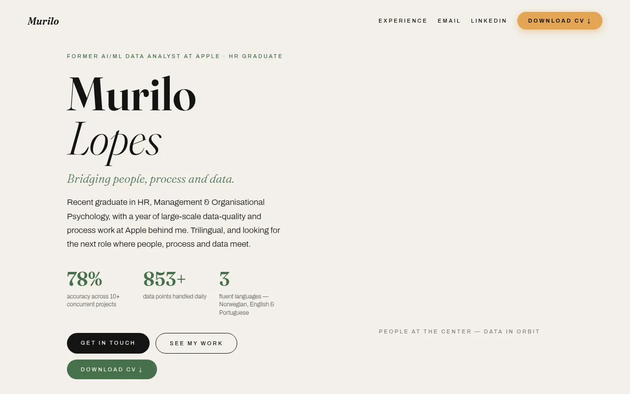 Screenshot of murilolopes.netlify.app