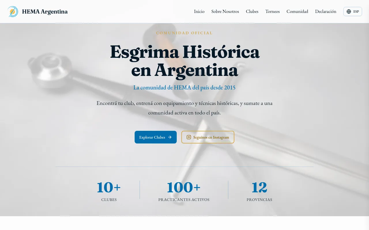 Screenshot of hema-argentina.com