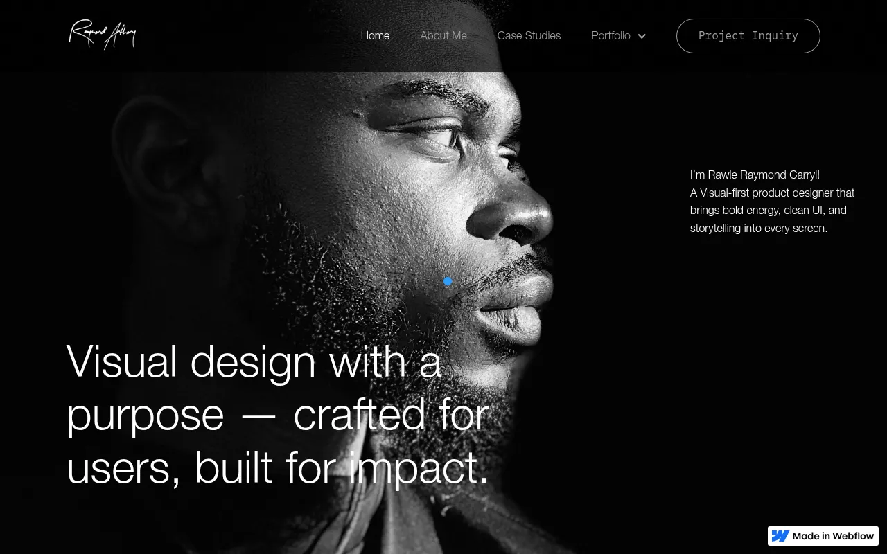 Screenshot of rawle-carryl-portfolio.webflow.io