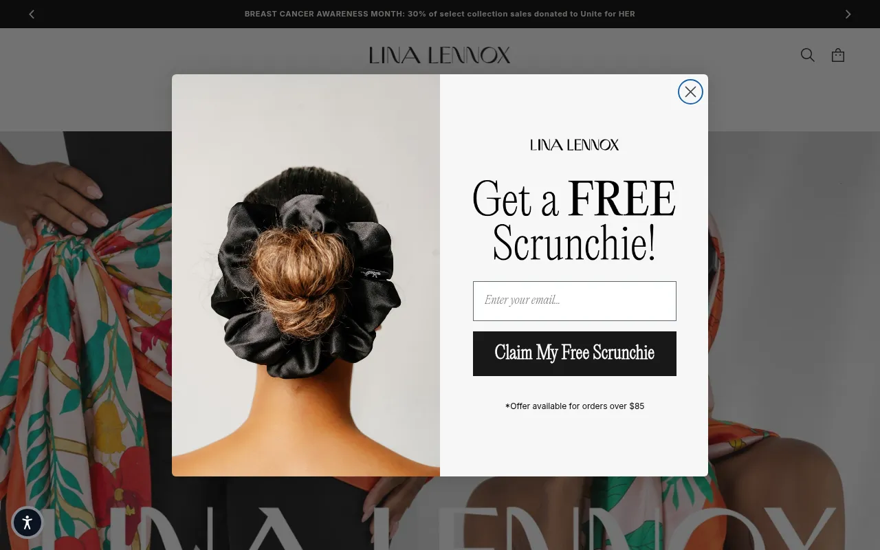 Screenshot of linalennox.com