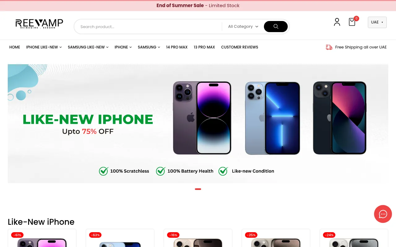 Screenshot of reevamp.me