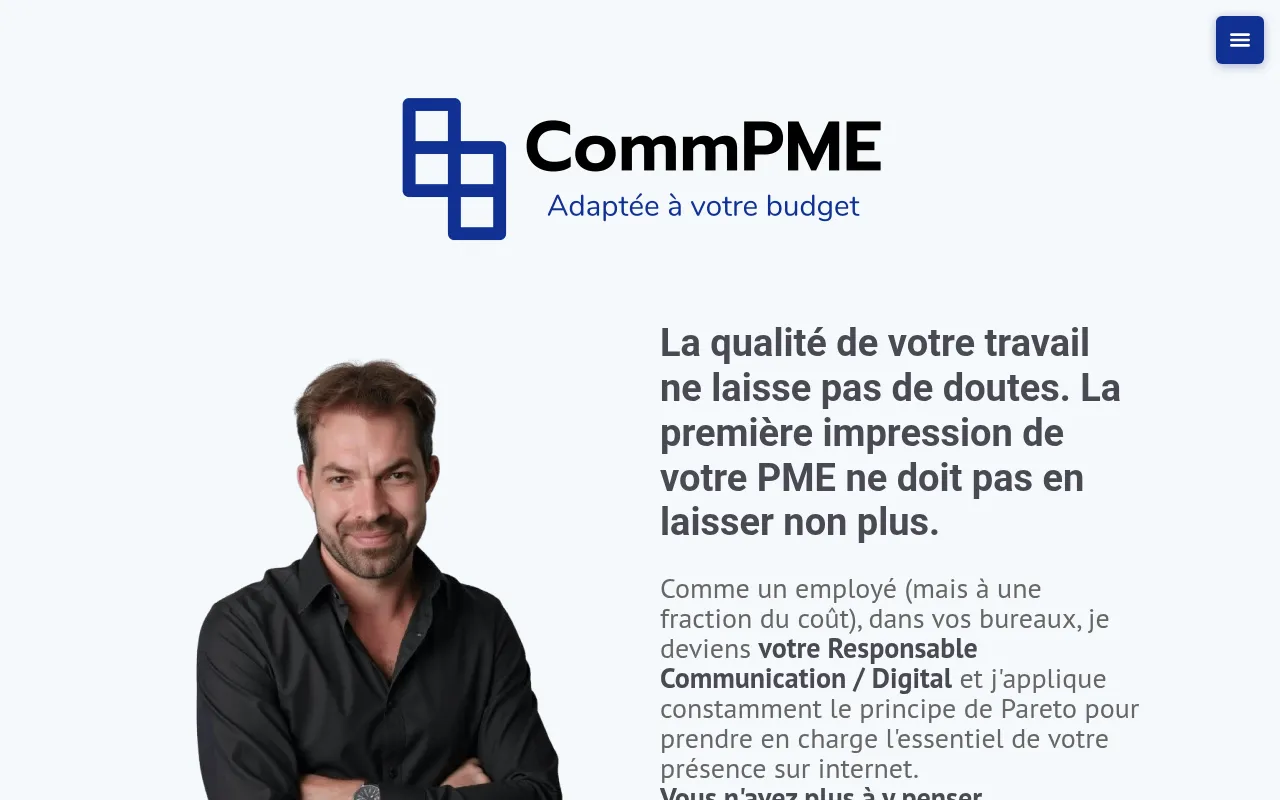 Screenshot of comm-pme.ch