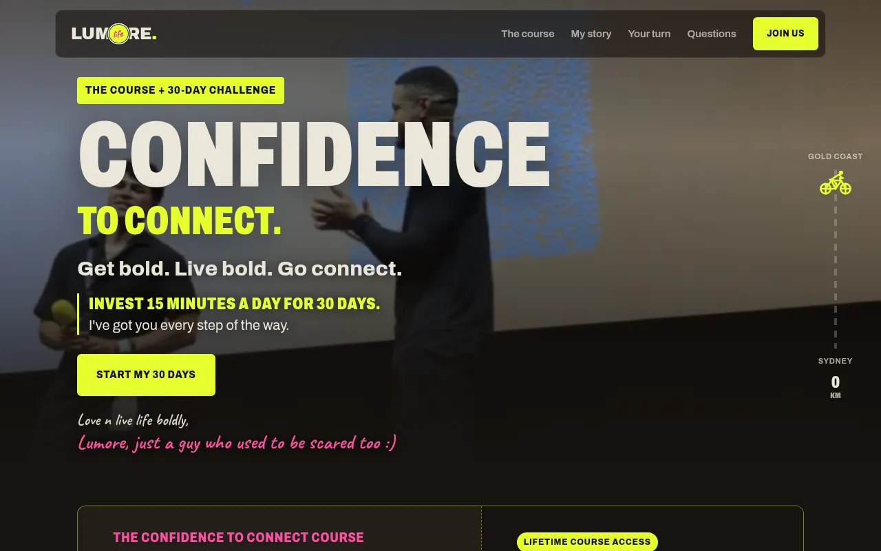 Screenshot of lumorelife.com