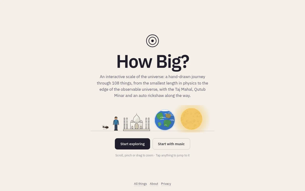 Screenshot of playhowbig.pages.dev