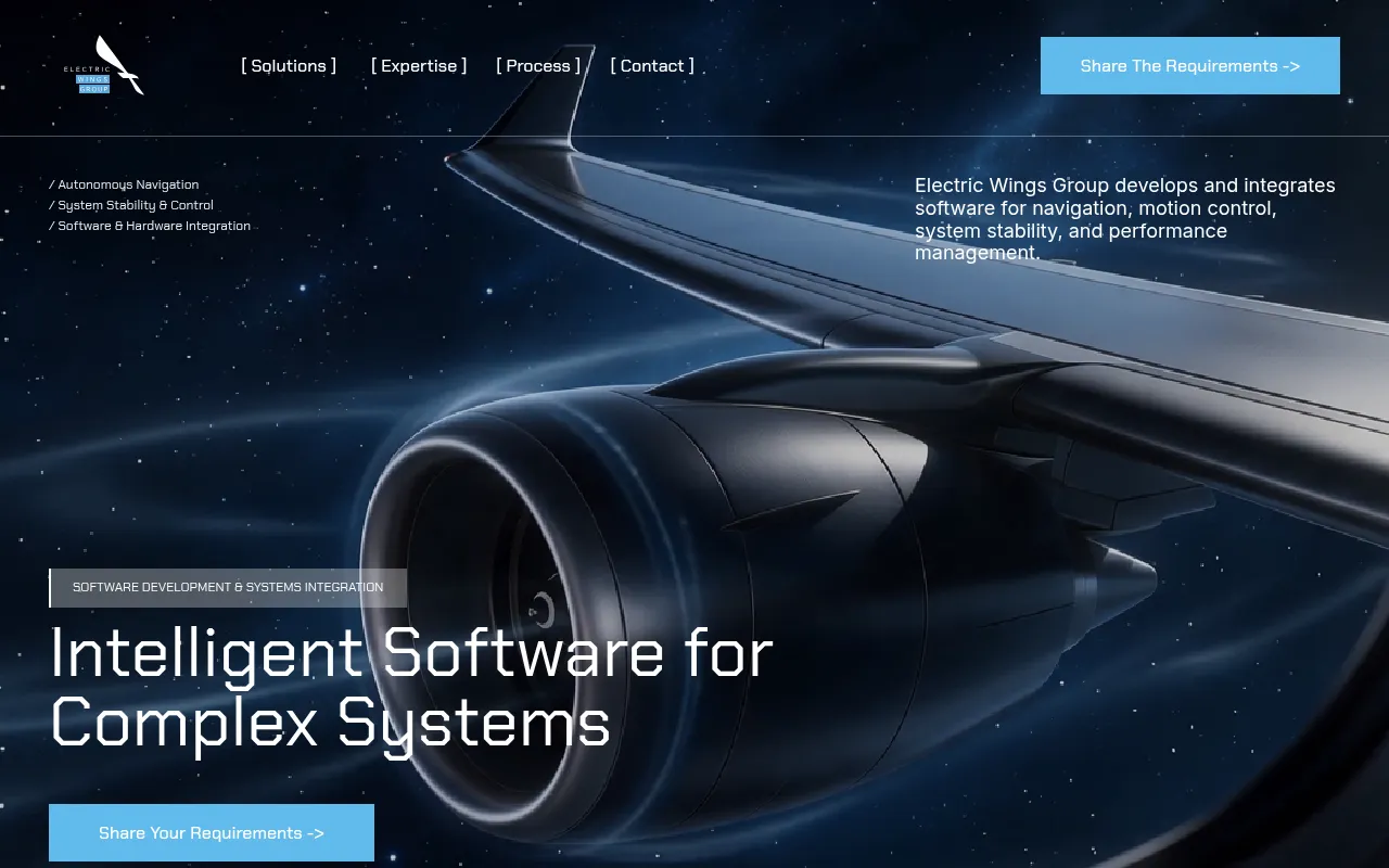 Screenshot of electricwings.ee