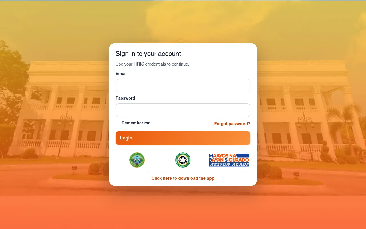 Screenshot of chrmis.lgucalapan.ph