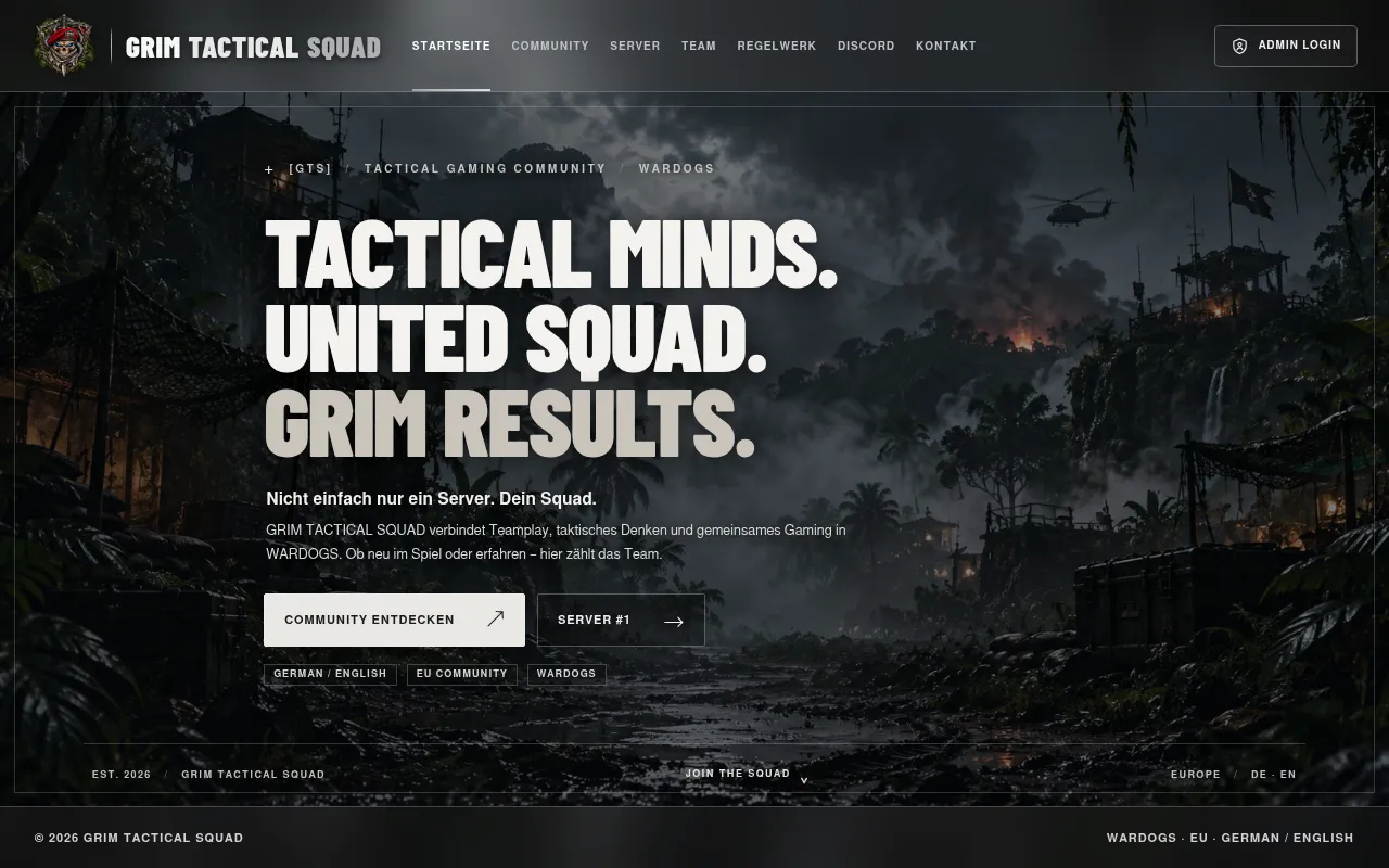 Screenshot of grimtacticalsquad.de