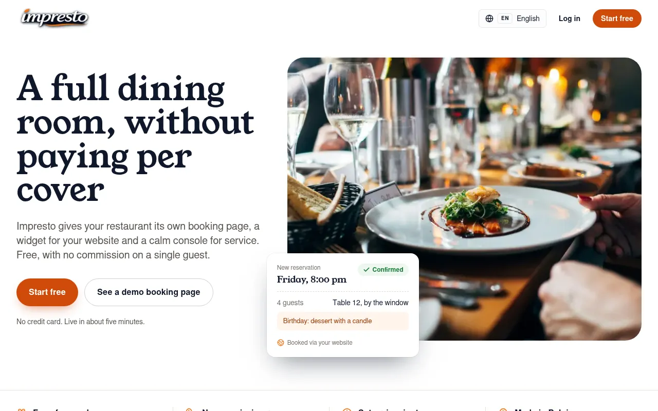 Screenshot of impresto.be