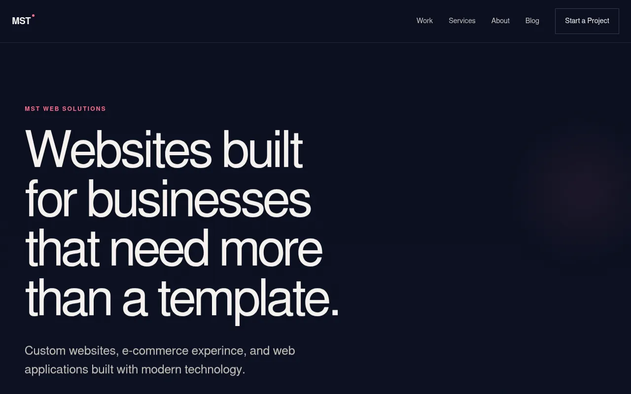 Screenshot of mstsolution.ca