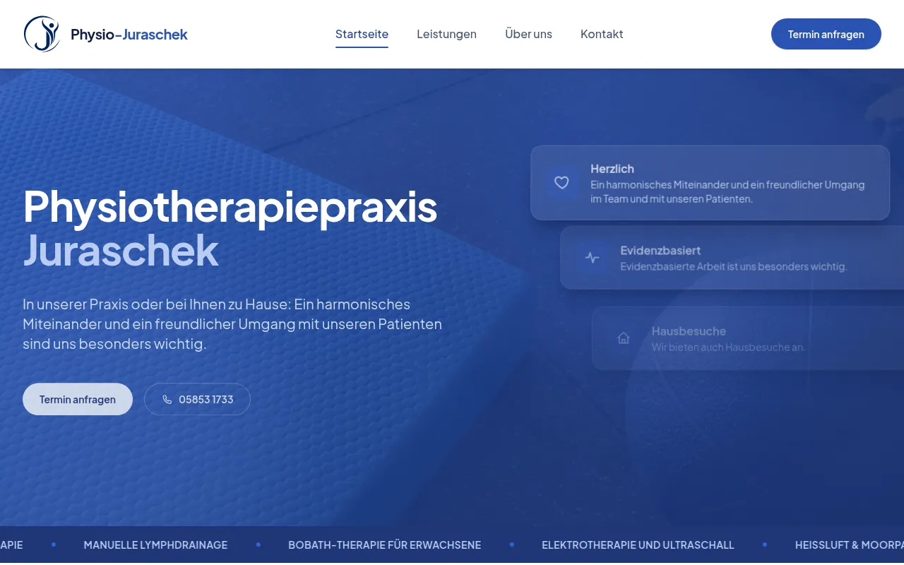 Screenshot of physio-juraschek.de
