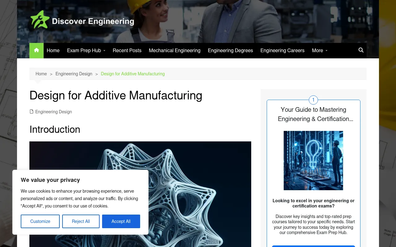Screenshot of discoverengineering.org