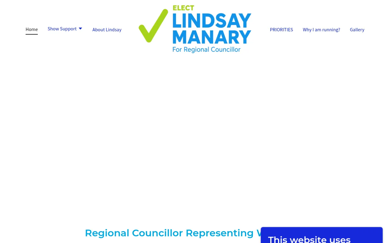 Screenshot of lindsaymanary.ca
