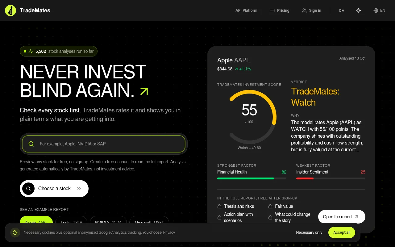 Screenshot of trademates.co