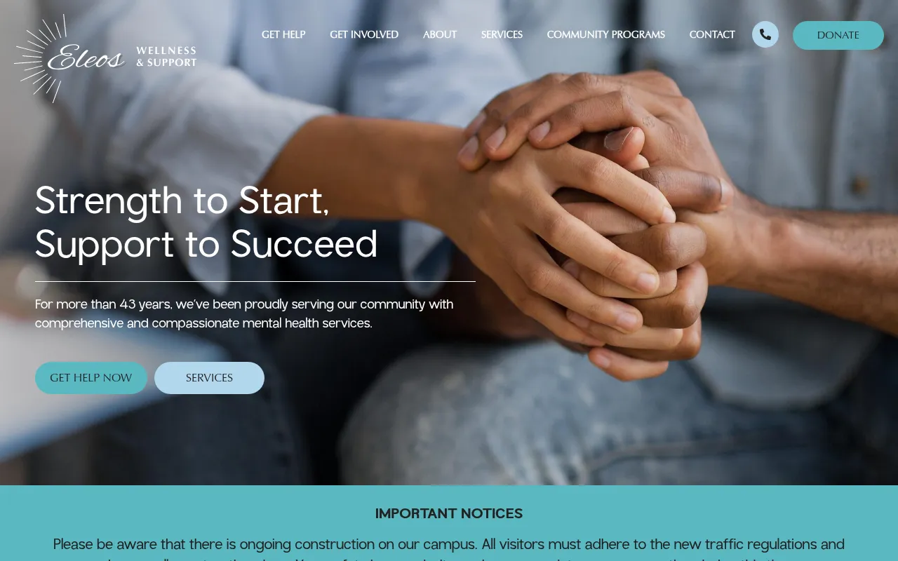 Screenshot of eleoswellness.org