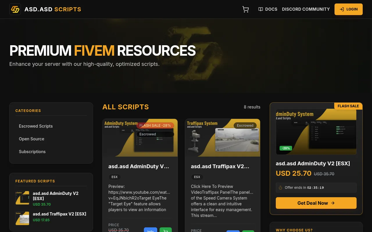 Screenshot of asdasd-scripts.com