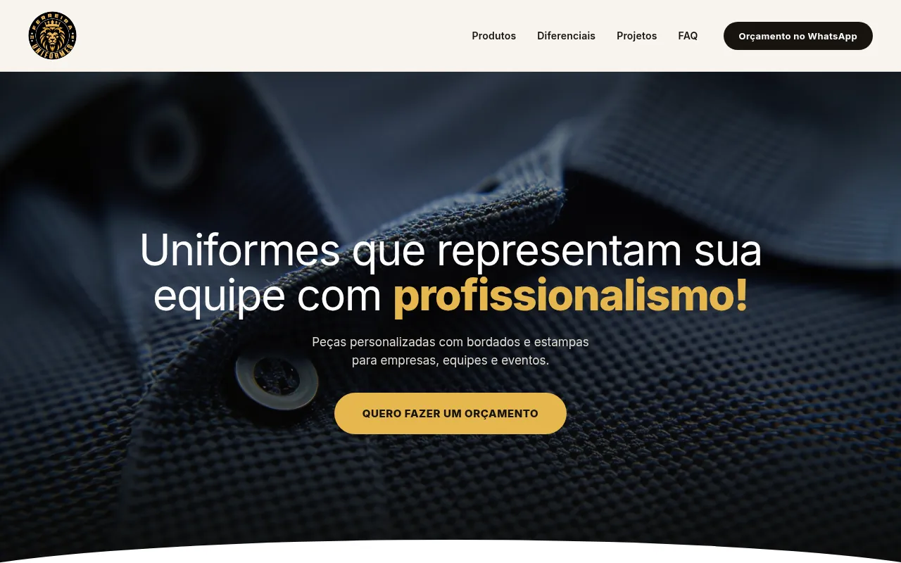 Screenshot of ferreirauniformes.com.br
