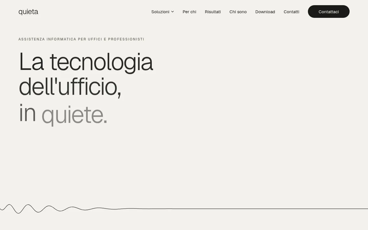 Screenshot of quietastudio.com