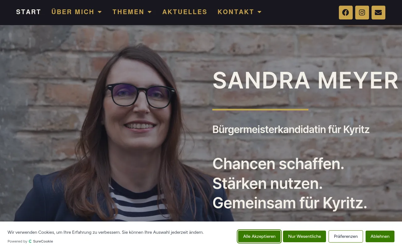 Screenshot of sandra-meyer-kyritz.de