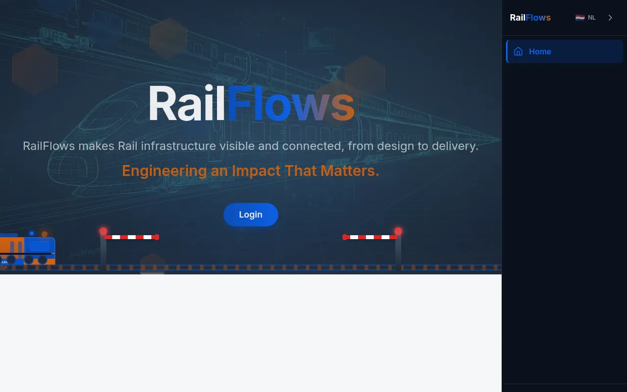 Screenshot of railflows.nl