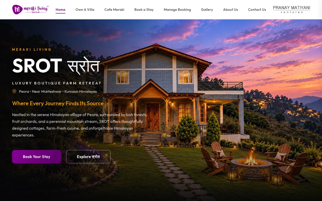 Screenshot of merakiliving.in