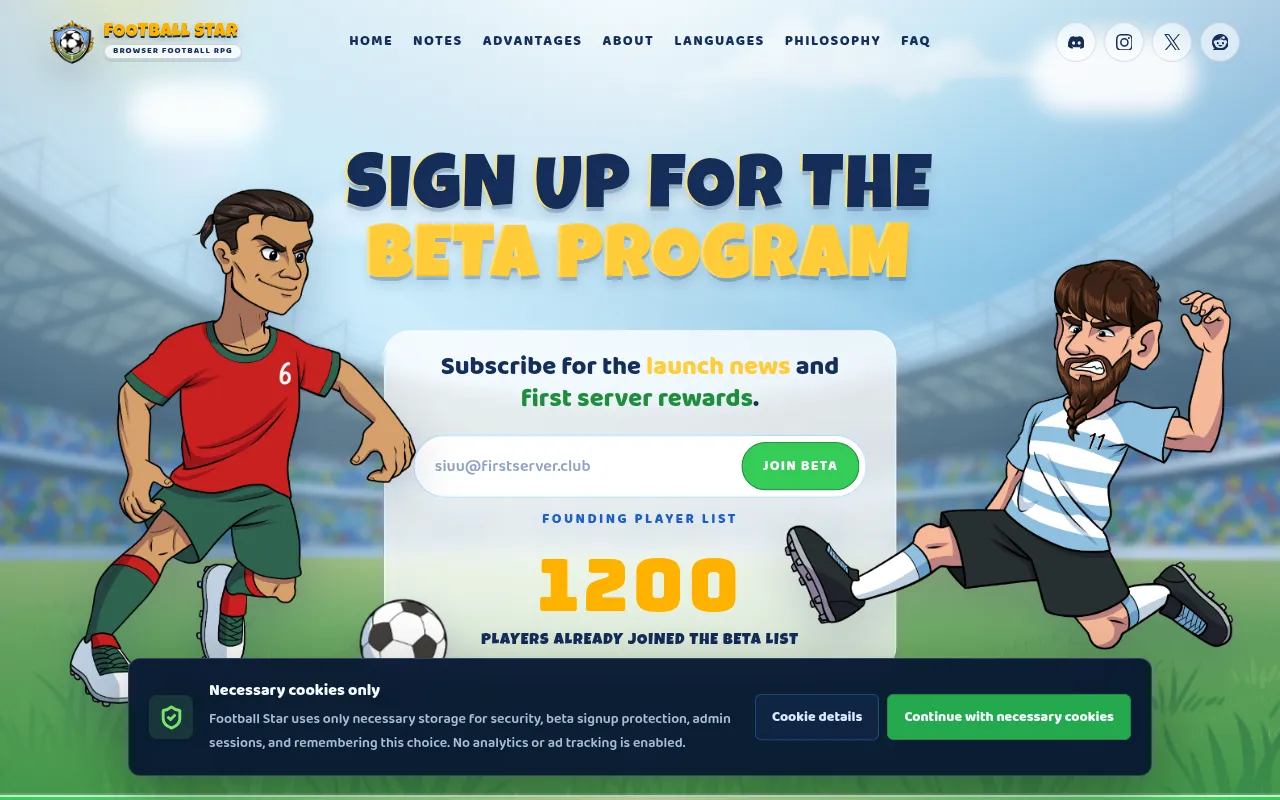 Screenshot of football-star.com