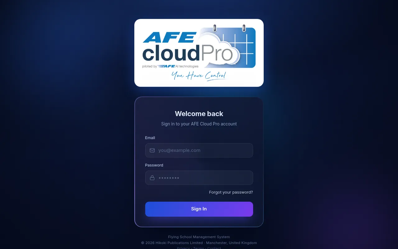 Screenshot of afecloudpro.online