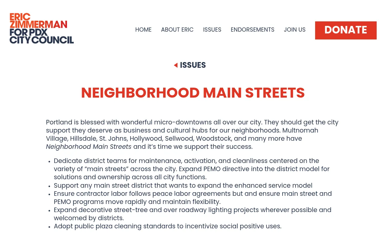 Screenshot of ez4pdx.com