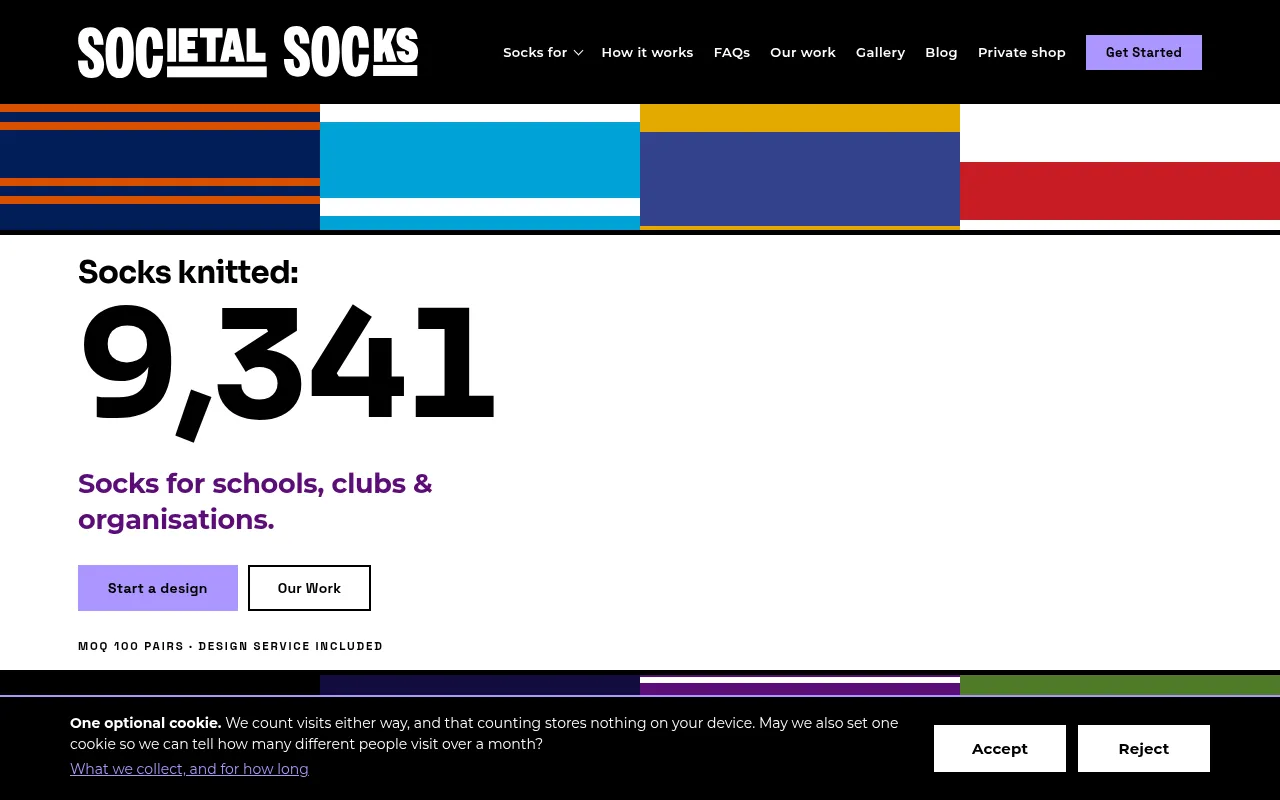 Screenshot of societalsocks.com