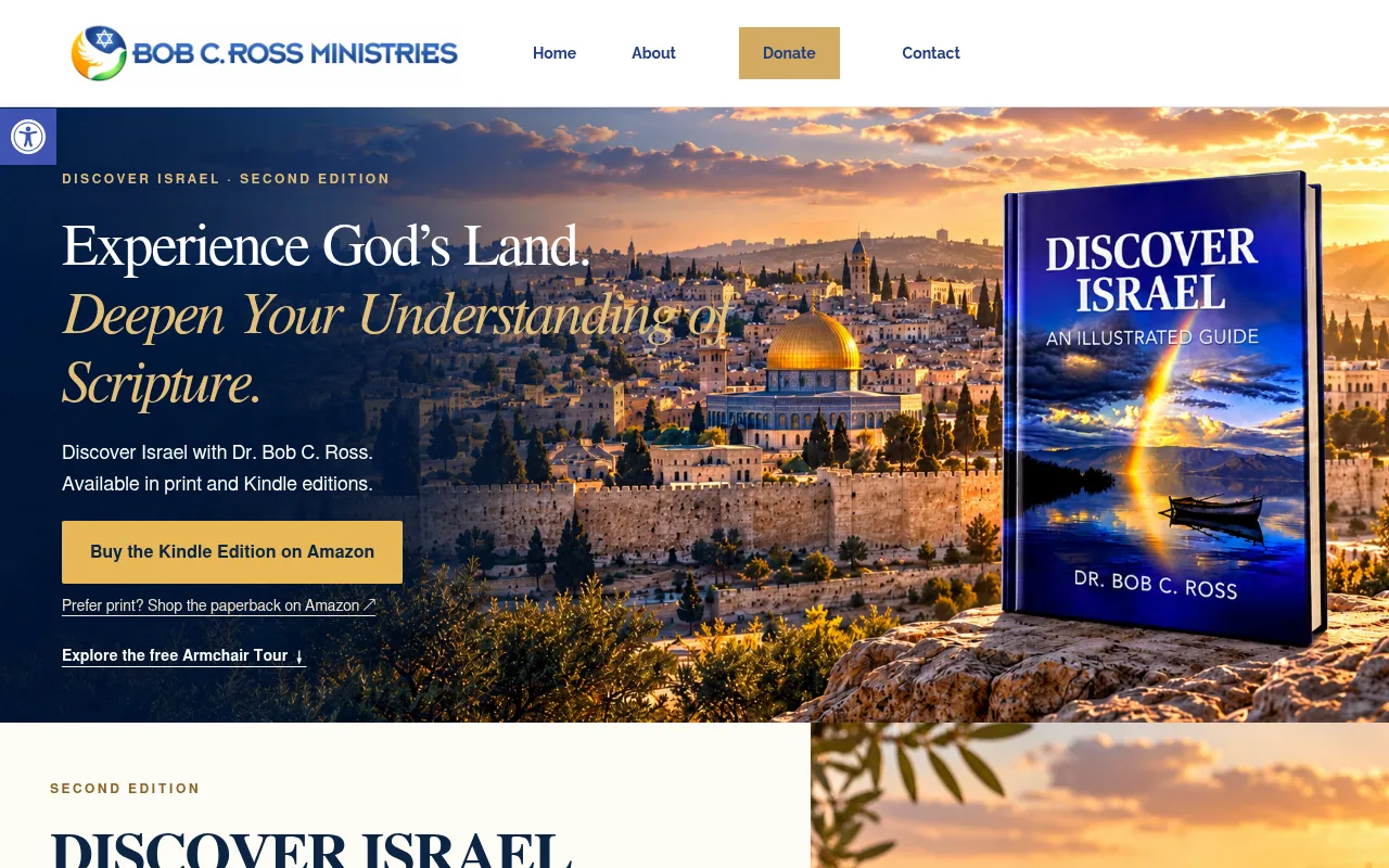 Screenshot of bobcrossministries.com